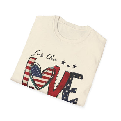 Patriotic "For the Love of the USA" T-Shirt