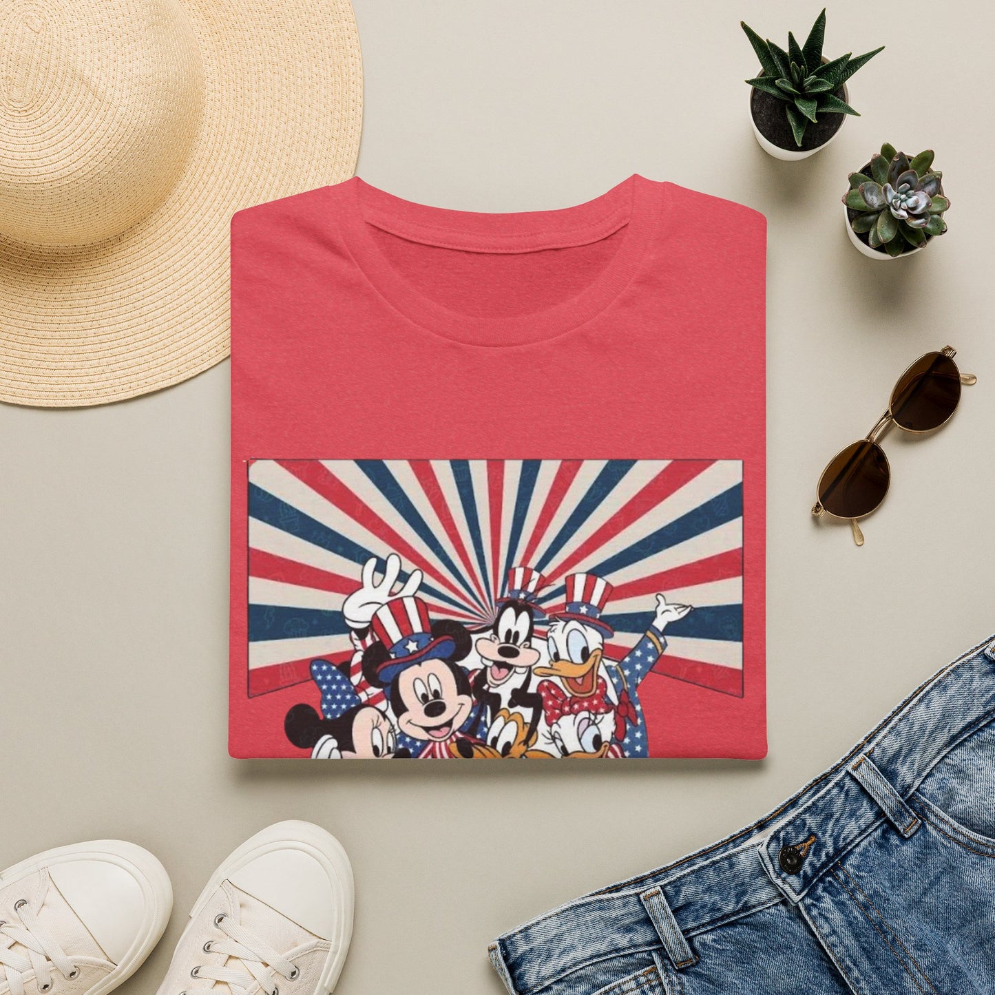 America Mickey & Friends Patriotic T-Shirt