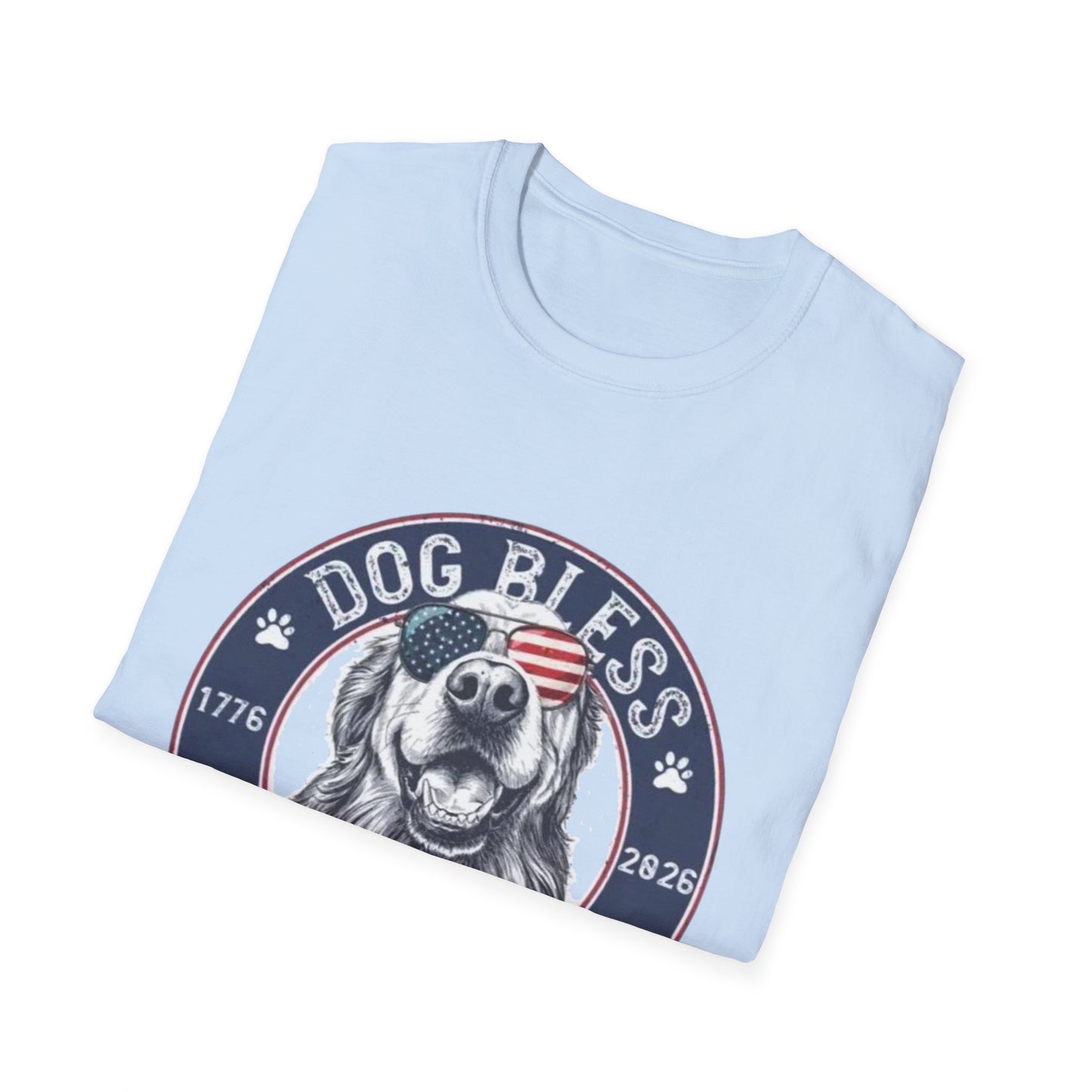 Dog Bless America T-Shirt — Patriotic Dog Graphic Tee ("Dog Bless")