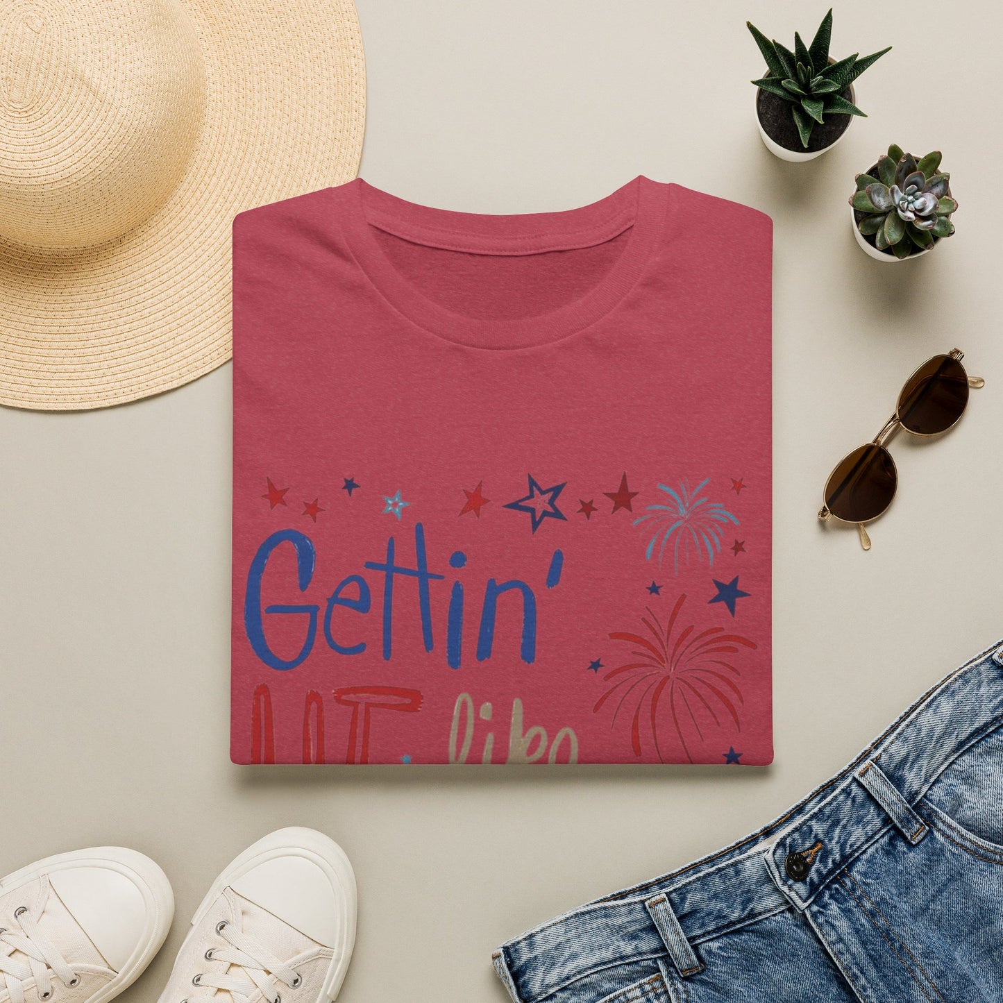 Gettin' Lit Like It's 1776 T-Shirt — Patriotic 4th of July Fireworks Tee