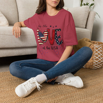 Patriotic "For the Love of the USA" T-Shirt