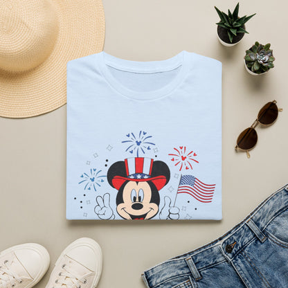 Patriotic Mickey USA T-Shirt — Fourth of July Fireworks Tee