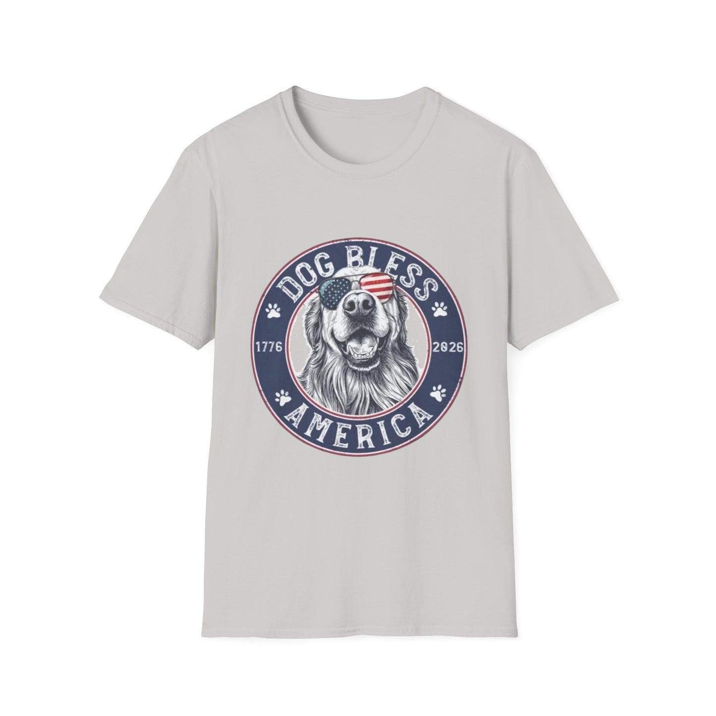 Dog Bless America T-Shirt — Patriotic Dog Graphic Tee ("Dog Bless")