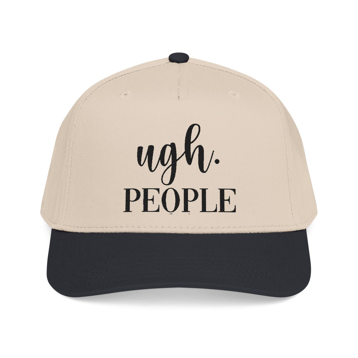 Ugh People Embroidered Cotton Twill Cap – Structured Mid-Profile Snapback