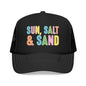 Sun, Salt & Sand Trucker Hat — Colorful Beach Foam Cap