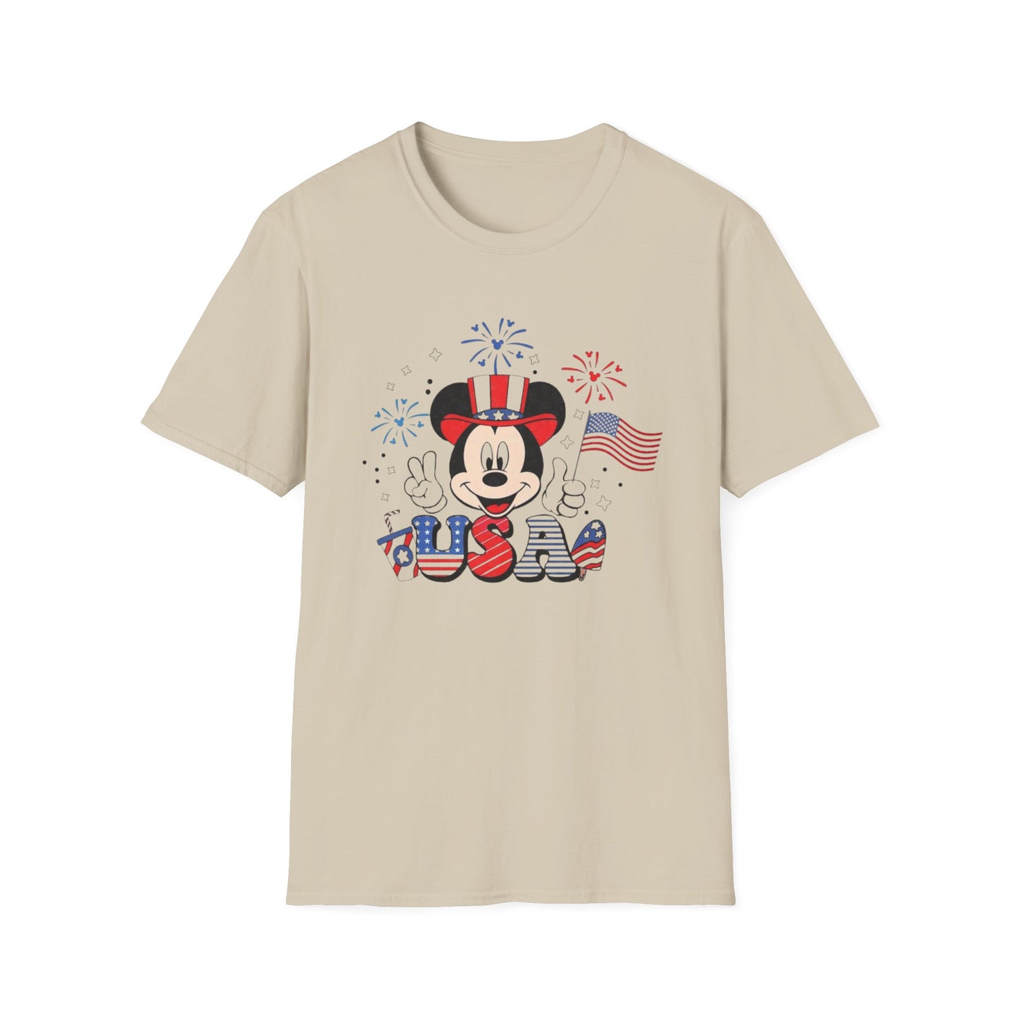 Patriotic Mickey USA T-Shirt — Fourth of July Fireworks Tee
