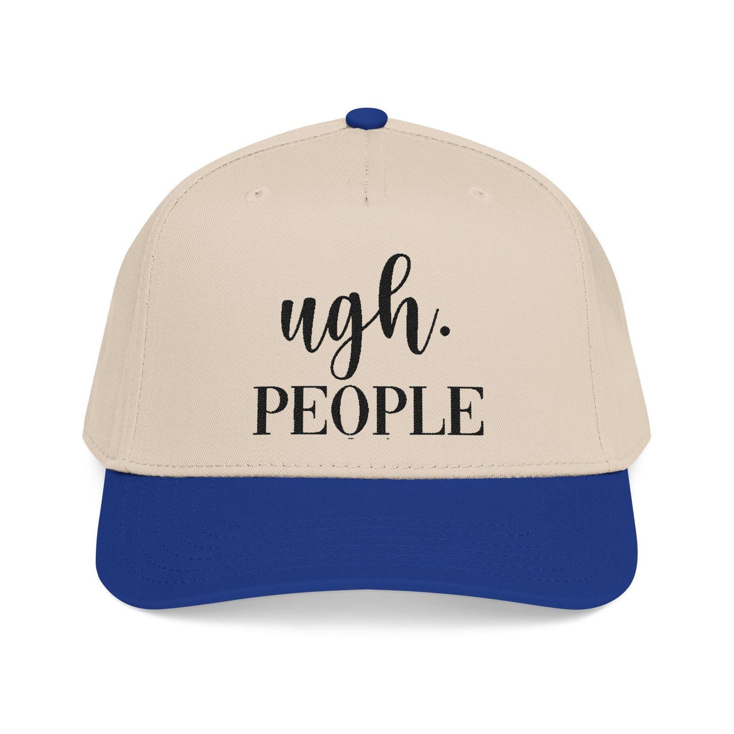 Ugh People Embroidered Cotton Twill Cap – Structured Mid-Profile Snapback
