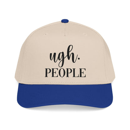 Ugh People Embroidered Cotton Twill Cap – Structured Mid-Profile Snapback