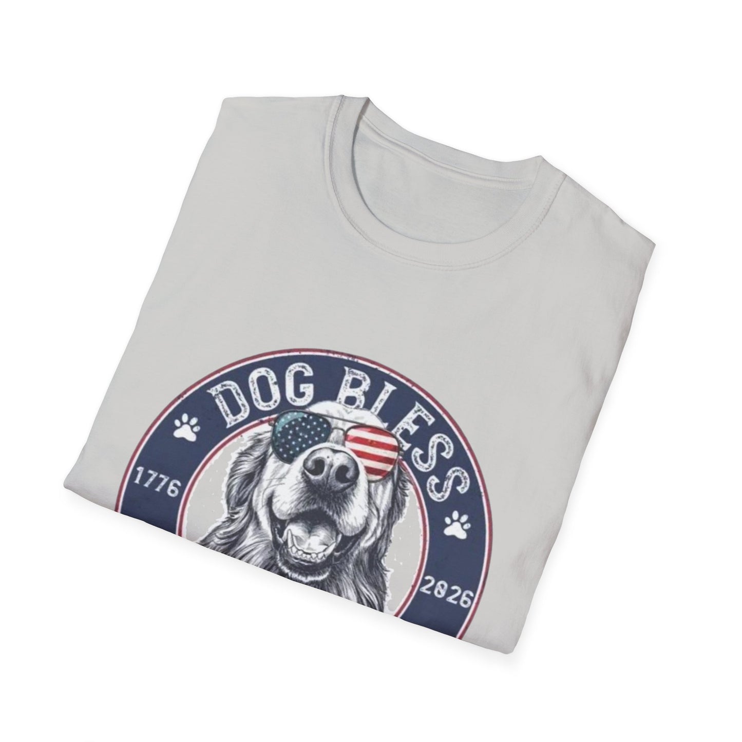 Dog Bless America T-Shirt — Patriotic Dog Graphic Tee ("Dog Bless")