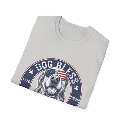 Dog Bless America T-Shirt — Patriotic Dog Graphic Tee ("Dog Bless")