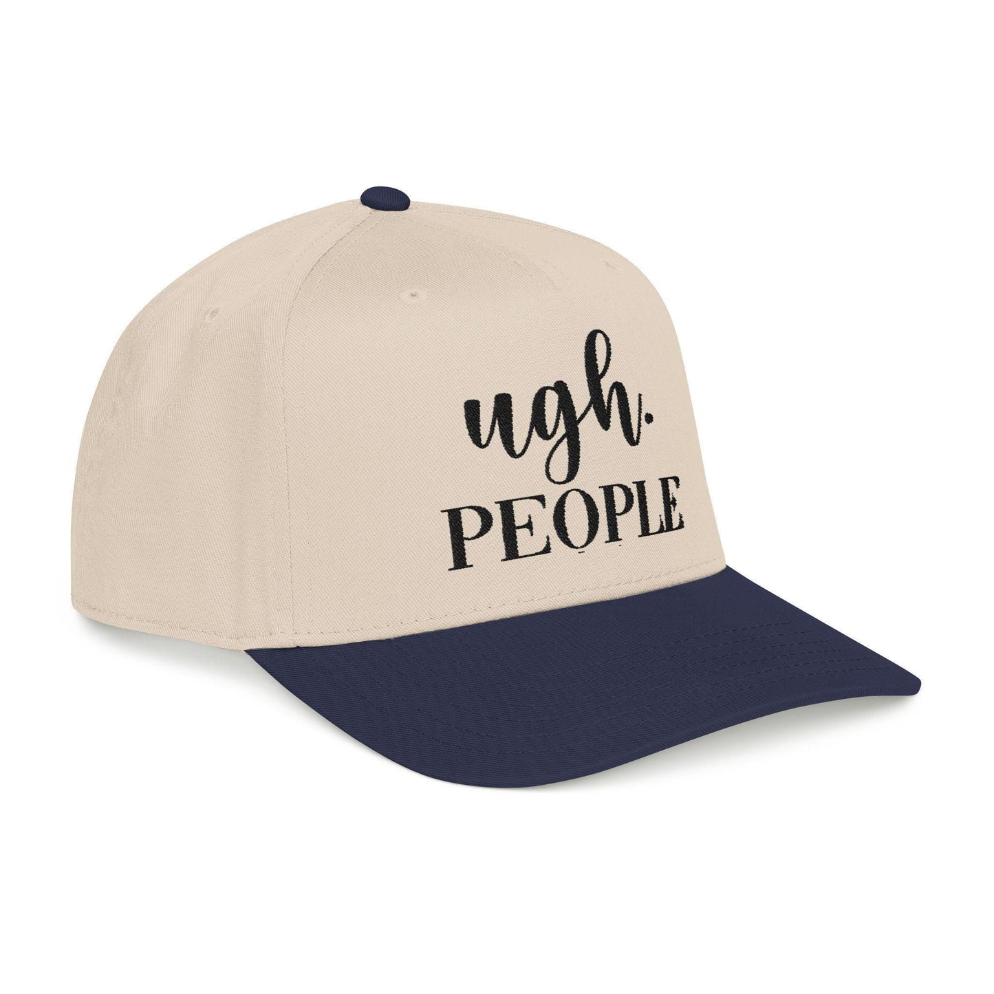 Ugh People Embroidered Cotton Twill Cap – Structured Mid-Profile Snapback