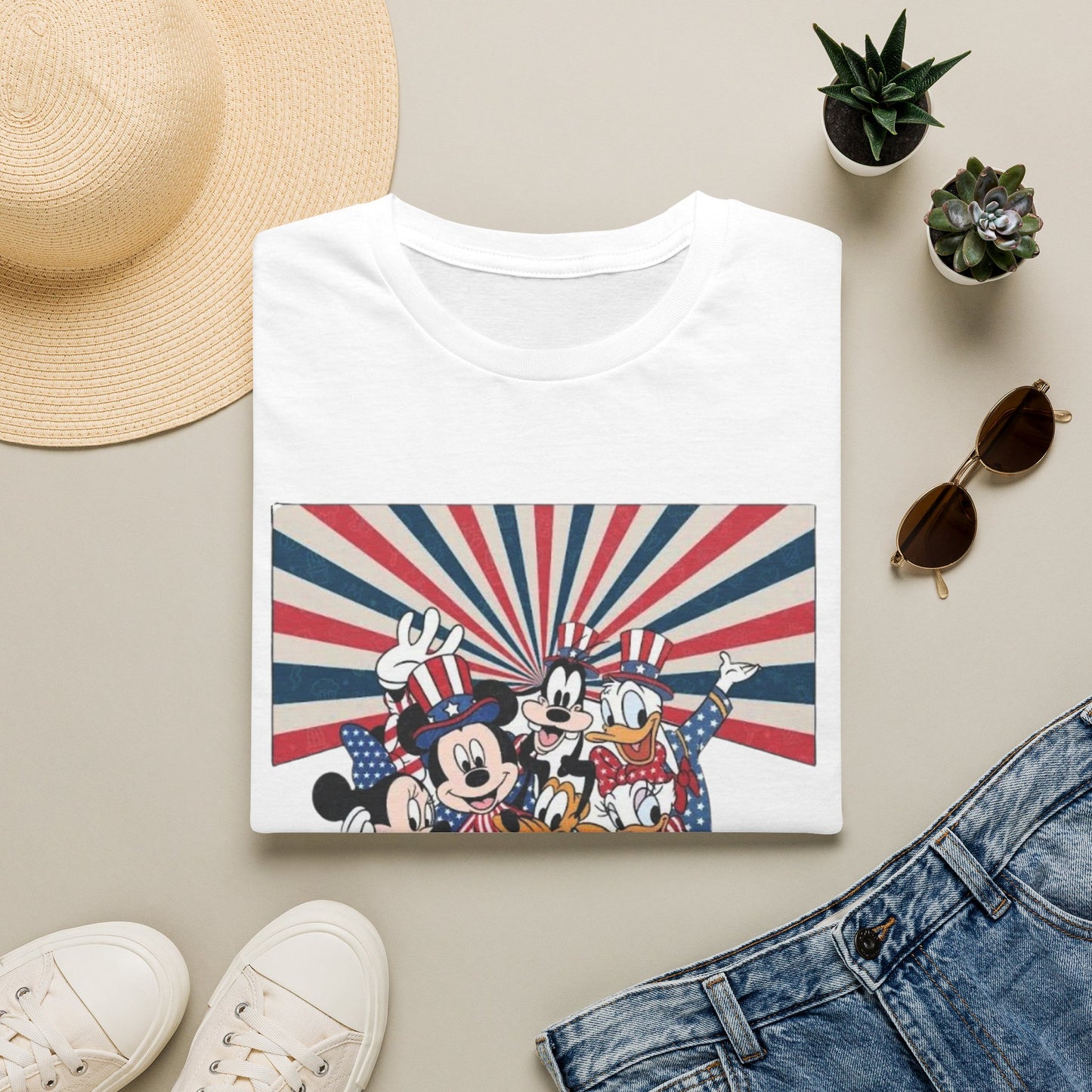 America Mickey & Friends Patriotic T-Shirt