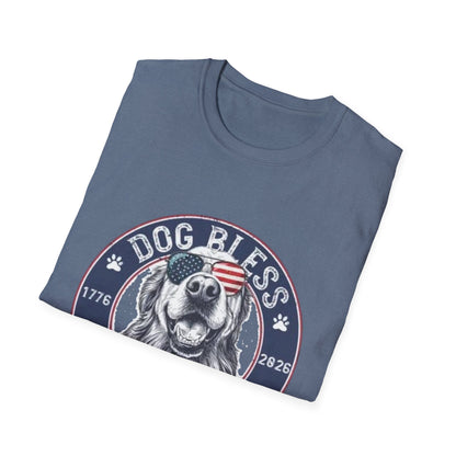 Dog Bless America T-Shirt — Patriotic Dog Graphic Tee ("Dog Bless")