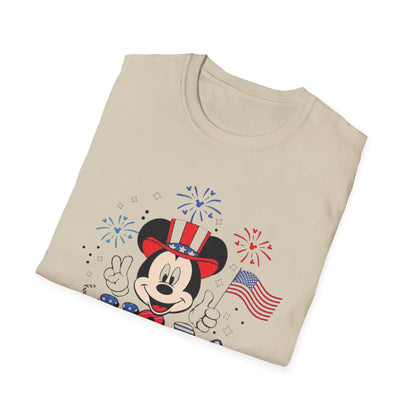 Patriotic Mickey USA T-Shirt — Fourth of July Fireworks Tee
