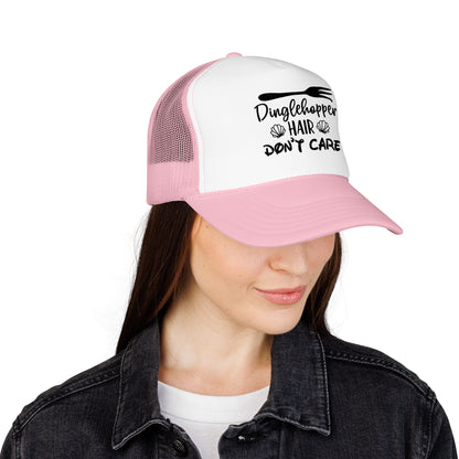 Dinglehopper Hair Don't Care; Trucker style hat
