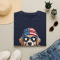 Patriotic Golden Retriever T‑Shirt — American Flag Dog Graphic Tee (4th of July)