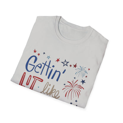 Gettin' Lit Like It's 1776 T-Shirt — Patriotic 4th of July Fireworks Tee