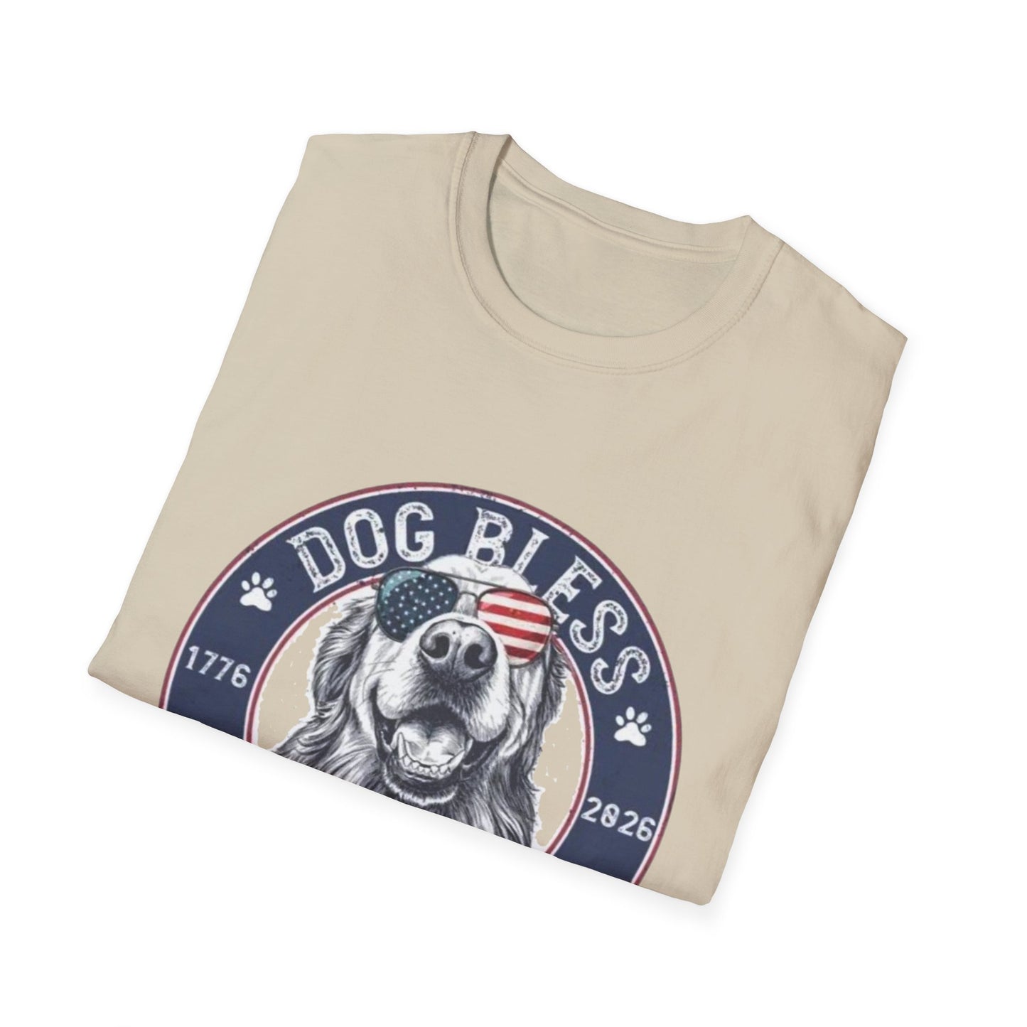 Dog Bless America T-Shirt — Patriotic Dog Graphic Tee ("Dog Bless")