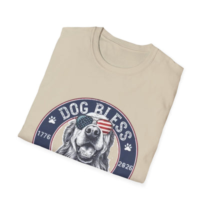 Dog Bless America T-Shirt — Patriotic Dog Graphic Tee ("Dog Bless")