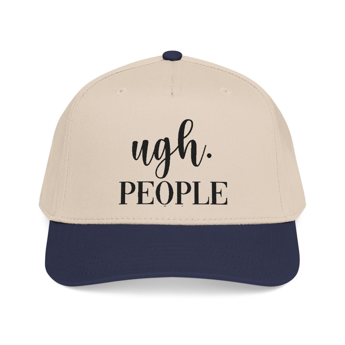 Ugh People Embroidered Cotton Twill Cap – Structured Mid-Profile Snapback