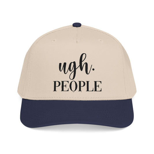 Ugh People Embroidered Cotton Twill Cap – Structured Mid-Profile Snapback