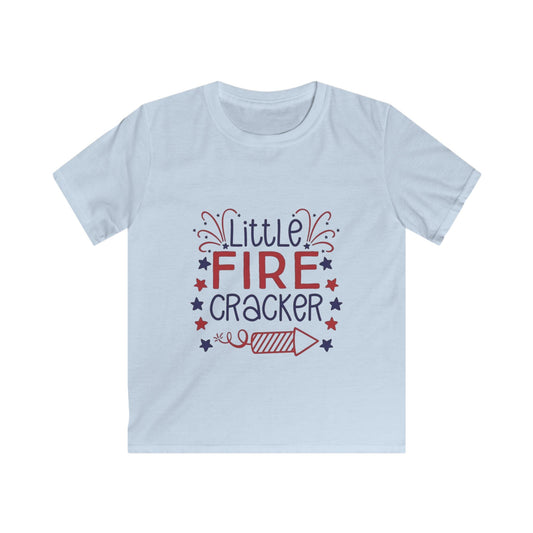 Kids T-Shirt — "Little Firecracker" Patriotic Fourth of July Tee