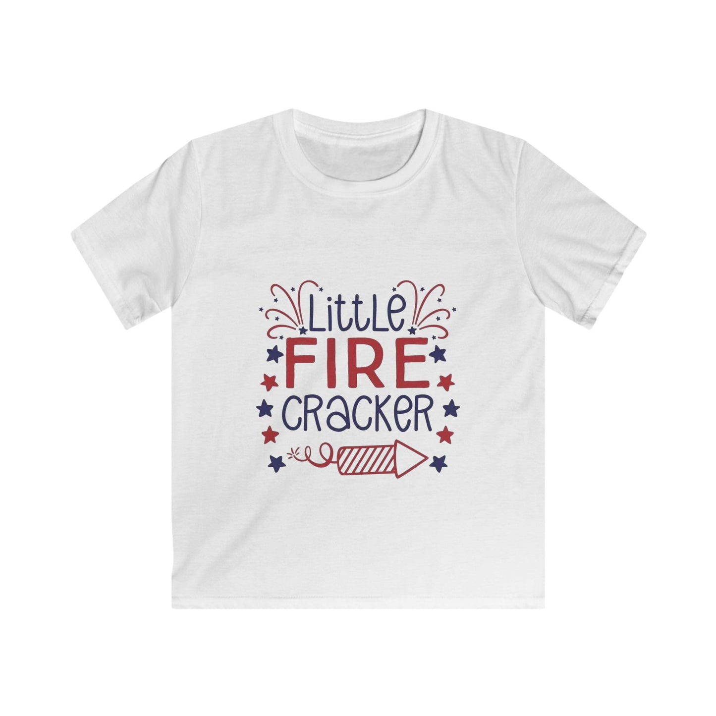 Kids T-Shirt — "Little Firecracker" Patriotic Fourth of July Tee
