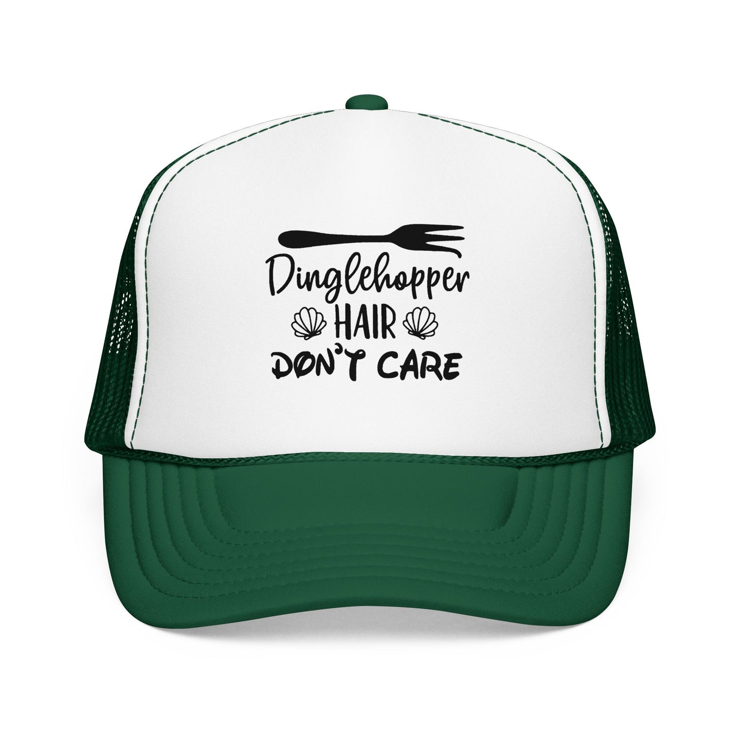 Dinglehopper Hair Don't Care; Trucker style hat