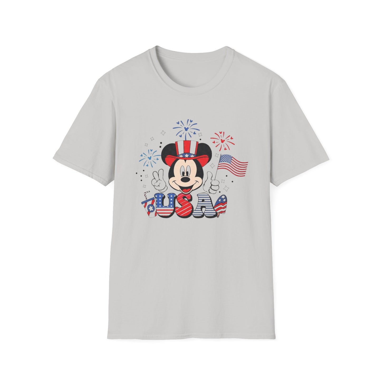 Patriotic Mickey USA T-Shirt — Fourth of July Fireworks Tee