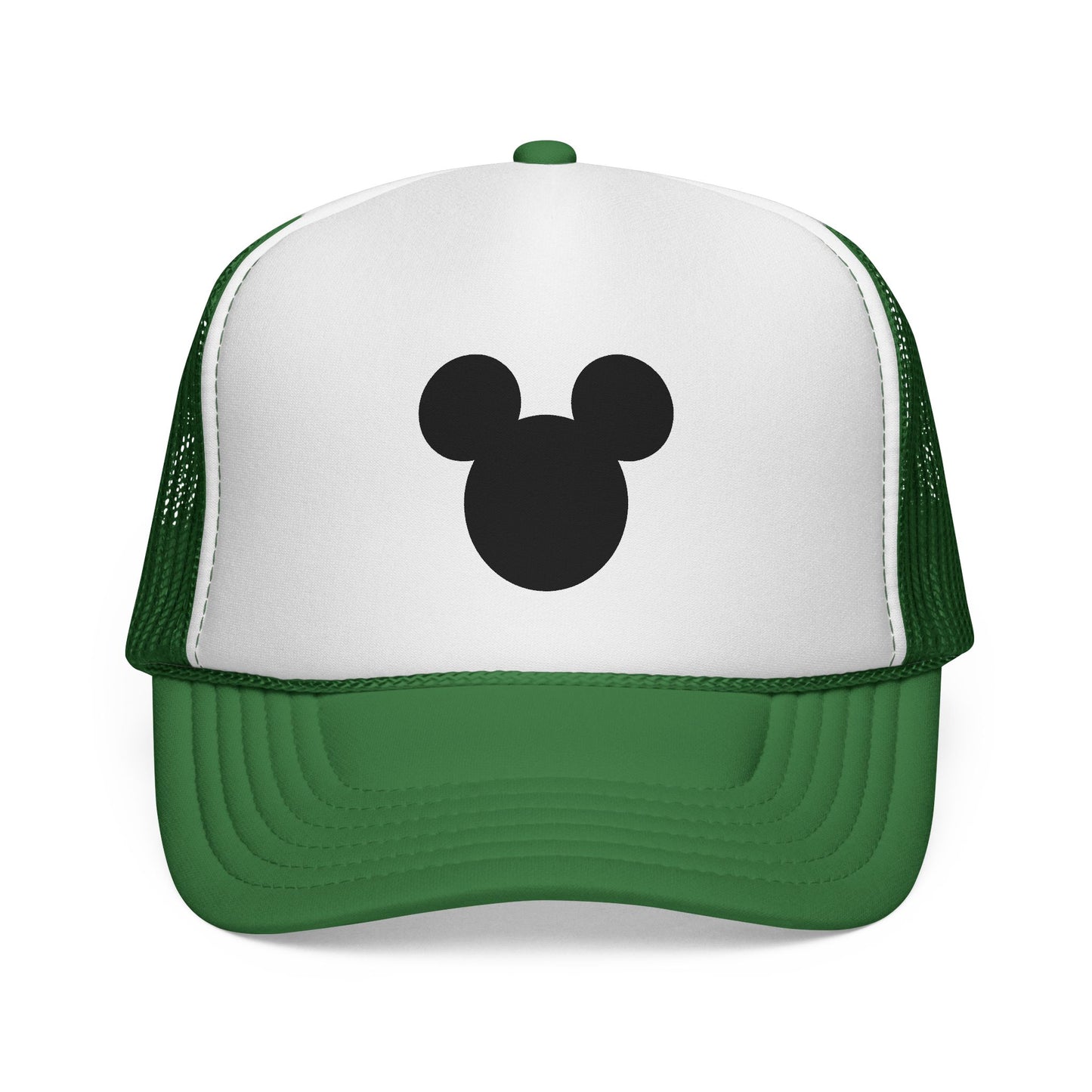 Mouse Silhouette Trucker | Black White Minimalist Cap