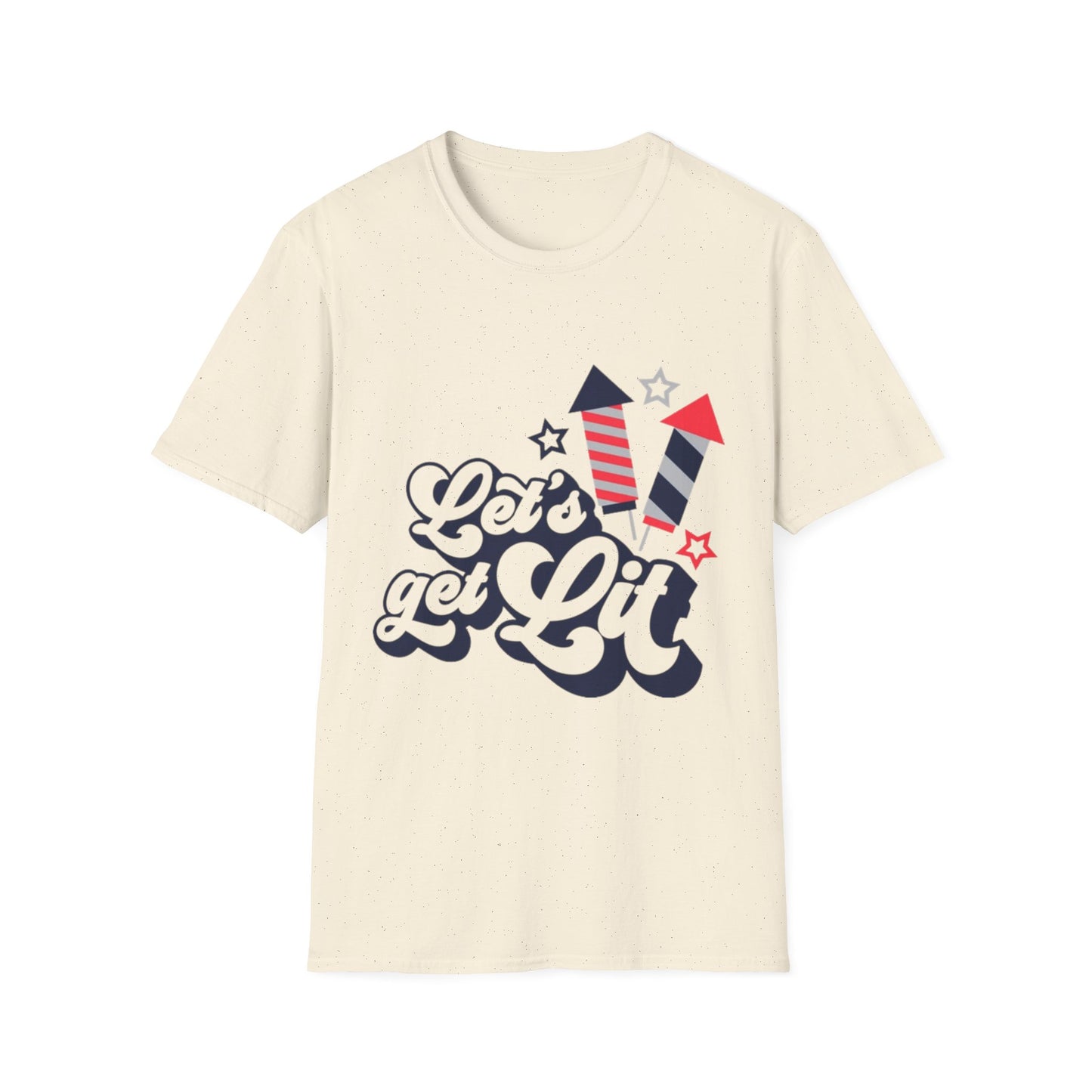 Let's Get Lit Fireworks T-Shirt — 4th of July Patriotic Party Tee