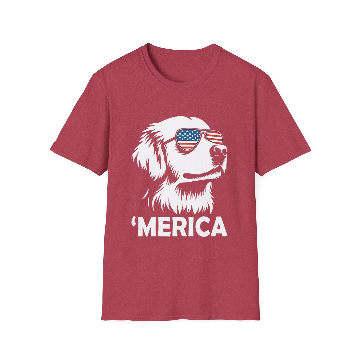 Patriotic Dog Tee — ‘Merica Sunglasses American Flag T-Shirt