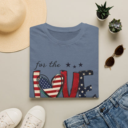 Patriotic "For the Love of the USA" T-Shirt