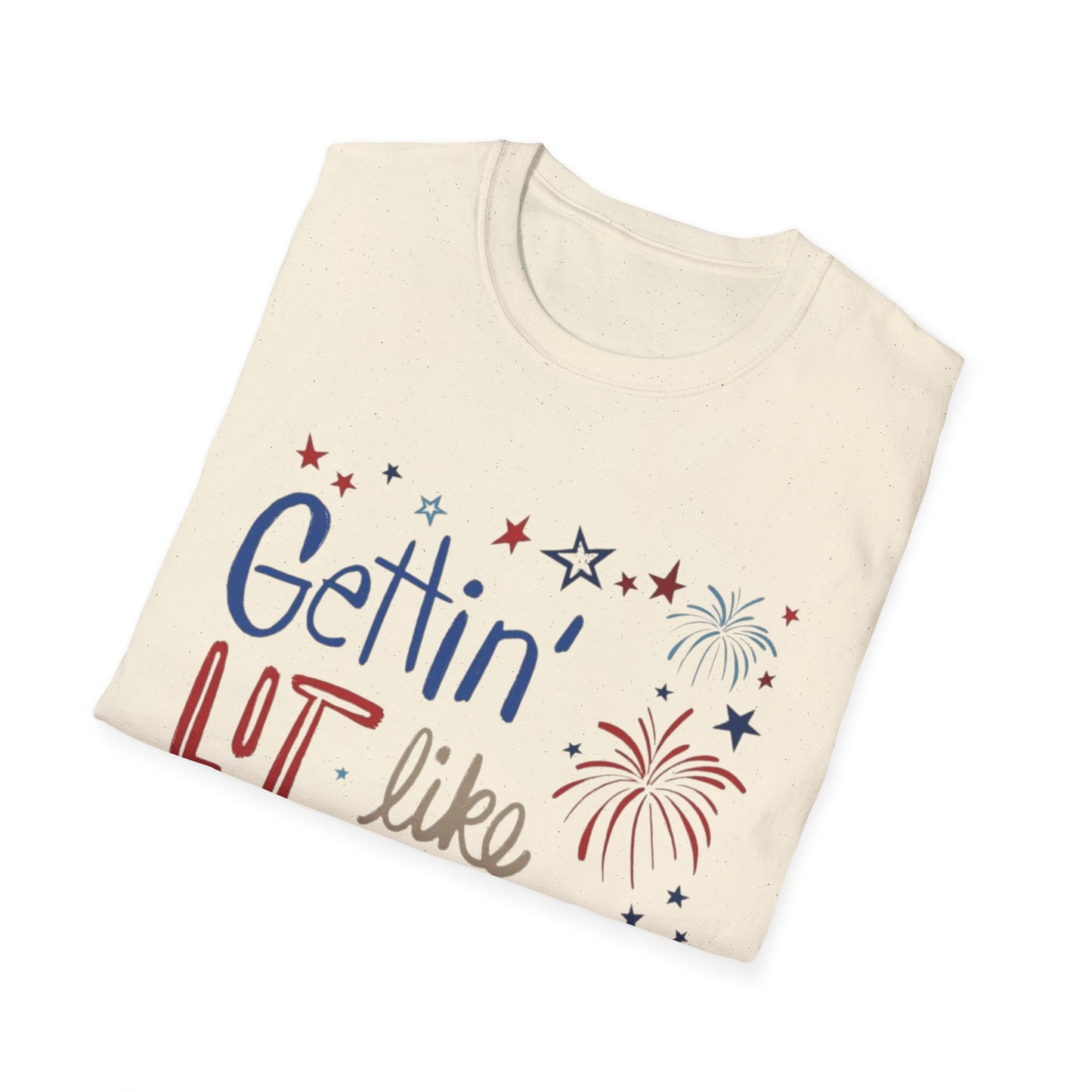 Gettin' Lit Like It's 1776 T-Shirt — Patriotic 4th of July Fireworks Tee