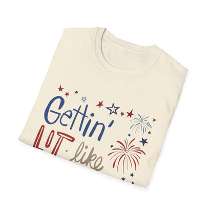 Gettin' Lit Like It's 1776 T-Shirt — Patriotic 4th of July Fireworks Tee