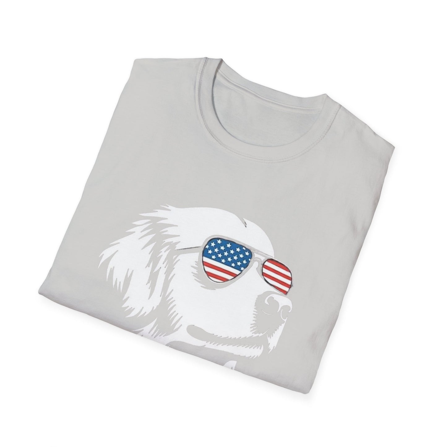 Patriotic Dog Tee — ‘Merica Sunglasses American Flag T-Shirt