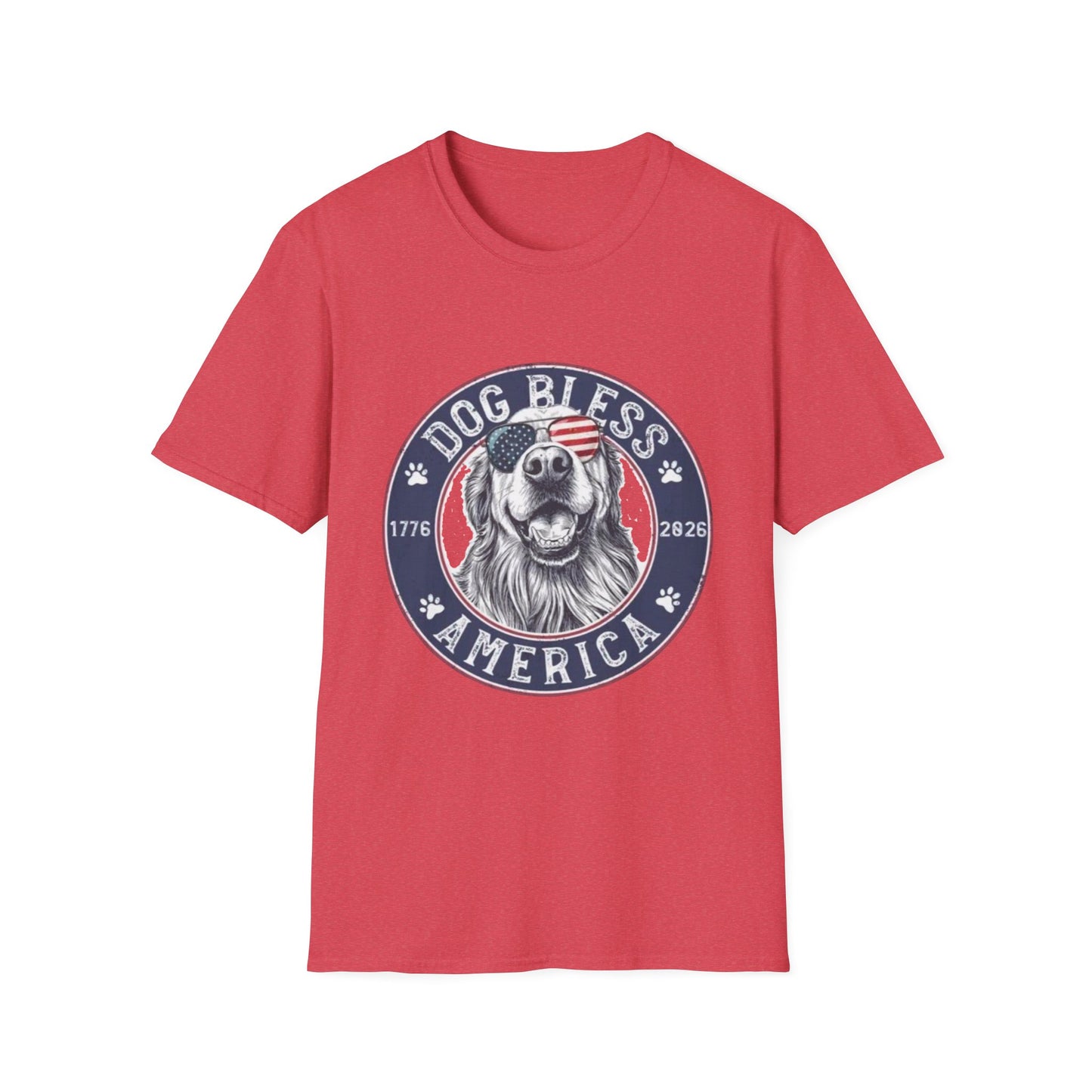 Dog Bless America T-Shirt — Patriotic Dog Graphic Tee ("Dog Bless")