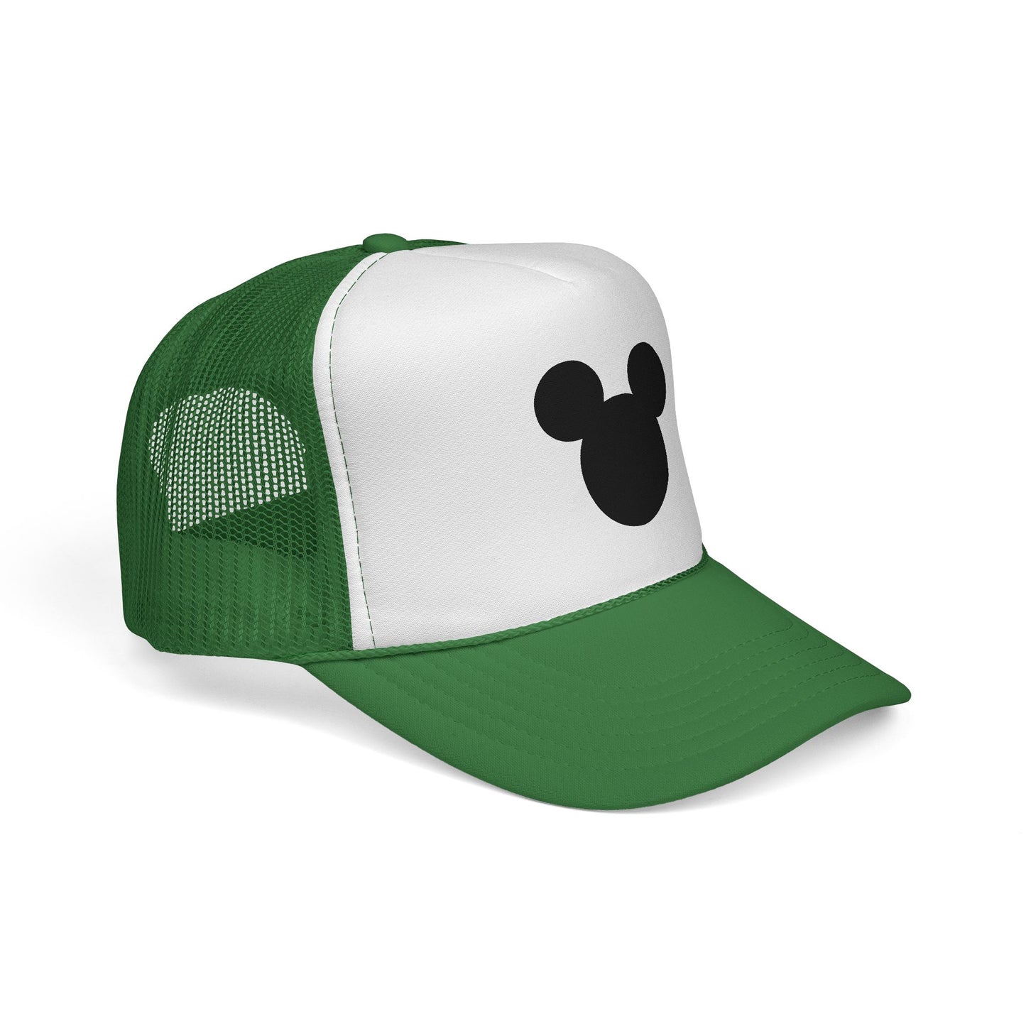 Mouse Silhouette Trucker | Black White Minimalist Cap