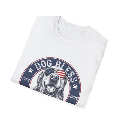 Dog Bless America T-Shirt — Patriotic Dog Graphic Tee ("Dog Bless")