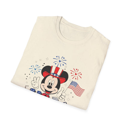 Patriotic Mickey USA T-Shirt — Fourth of July Fireworks Tee