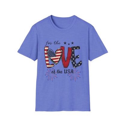 Patriotic "For the Love of the USA" T-Shirt