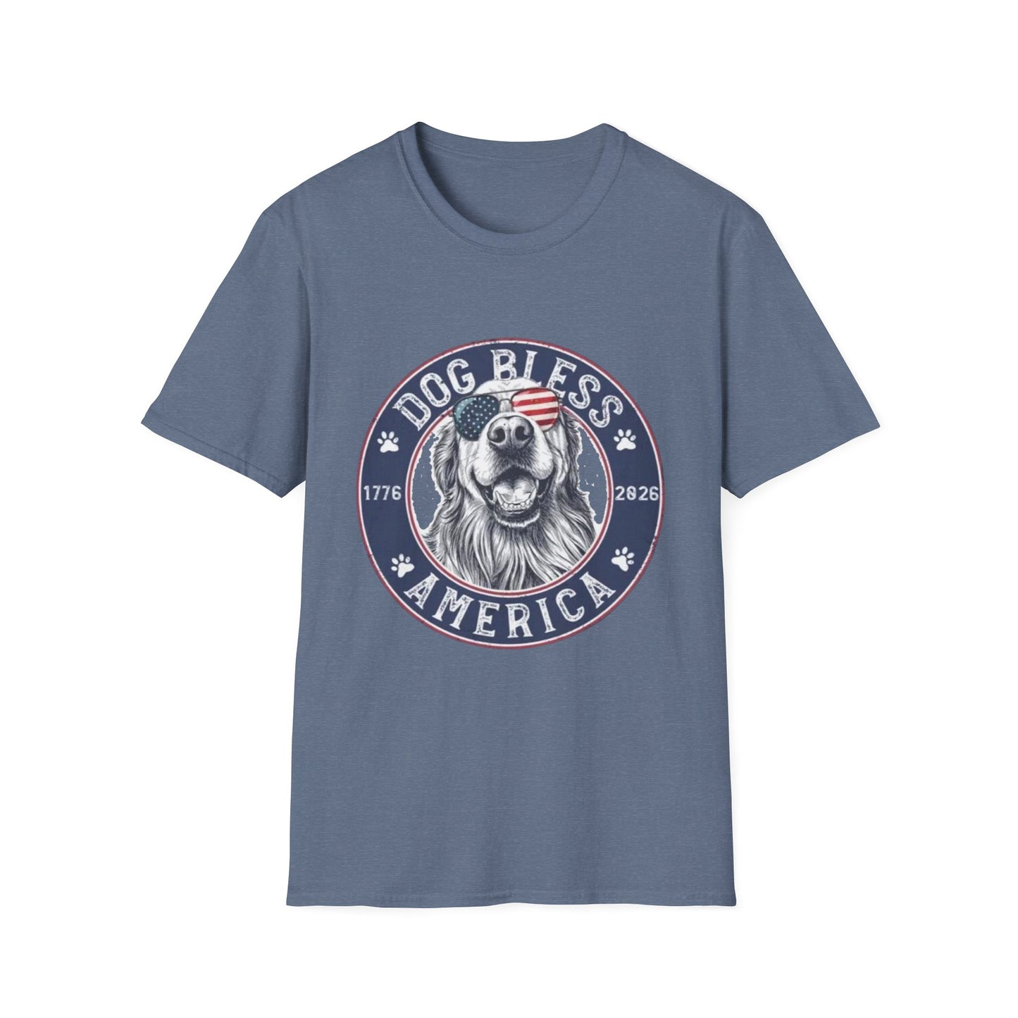 Dog Bless America T-Shirt — Patriotic Dog Graphic Tee ("Dog Bless")