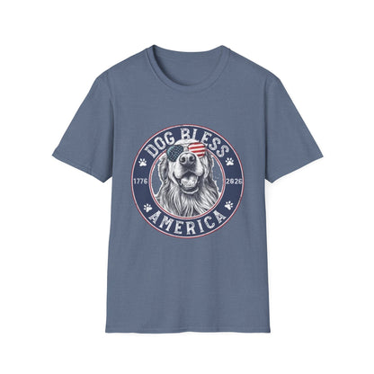 Dog Bless America T-Shirt — Patriotic Dog Graphic Tee ("Dog Bless")