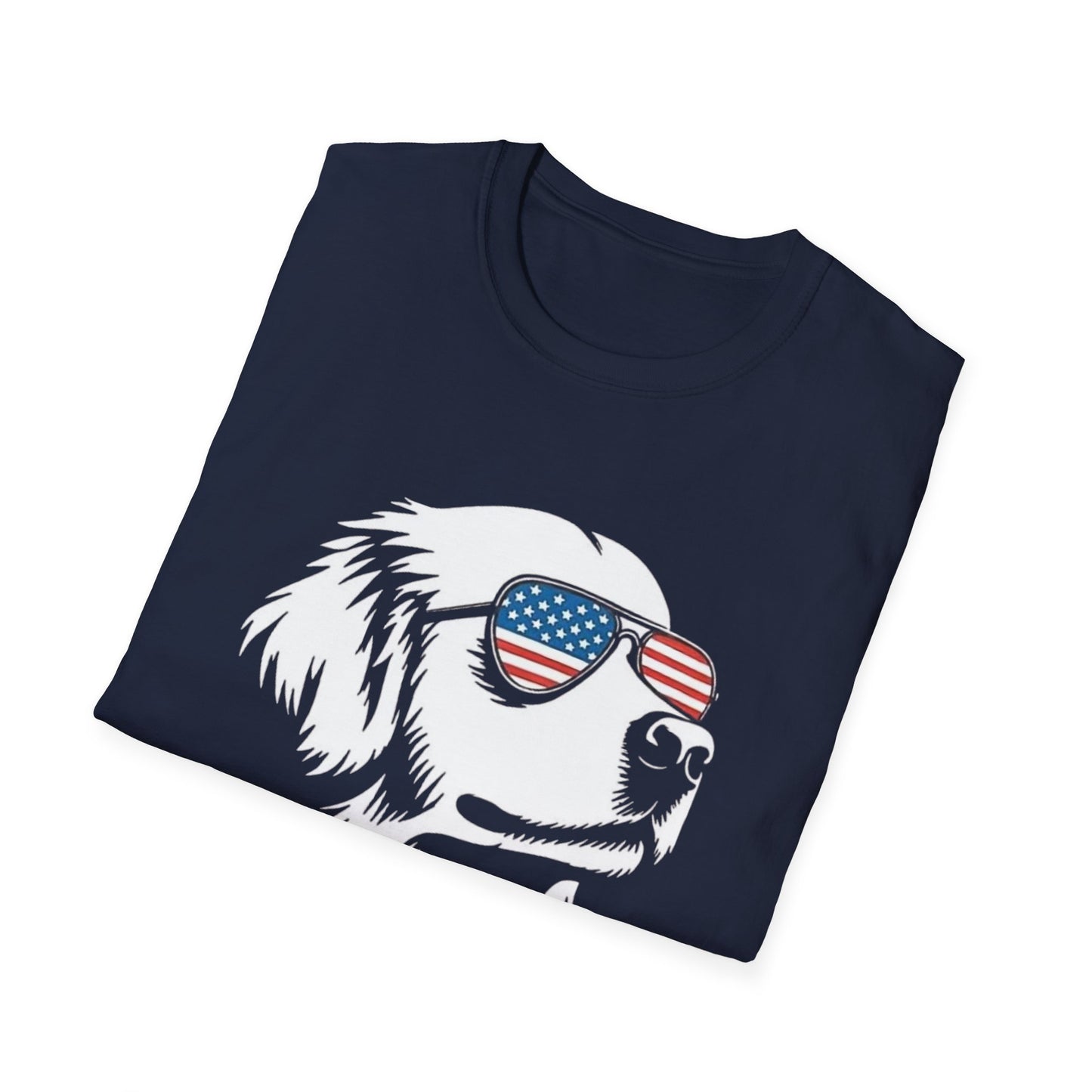 Patriotic Dog Tee — ‘Merica Sunglasses American Flag T-Shirt