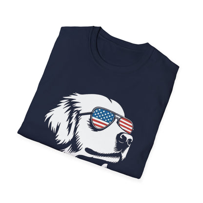 Patriotic Dog Tee — ‘Merica Sunglasses American Flag T-Shirt