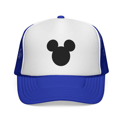 Mouse Silhouette Trucker | Black White Minimalist Cap