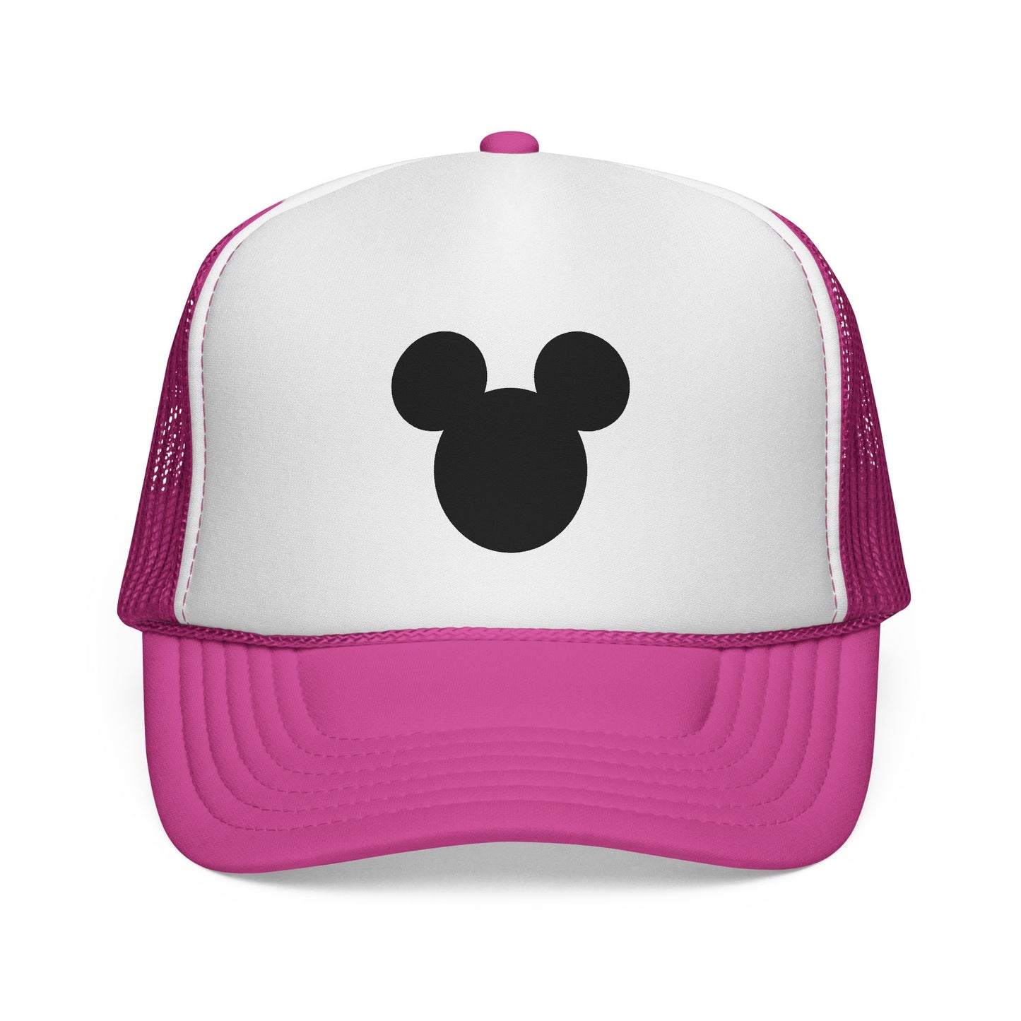 Mouse Silhouette Trucker | Black White Minimalist Cap
