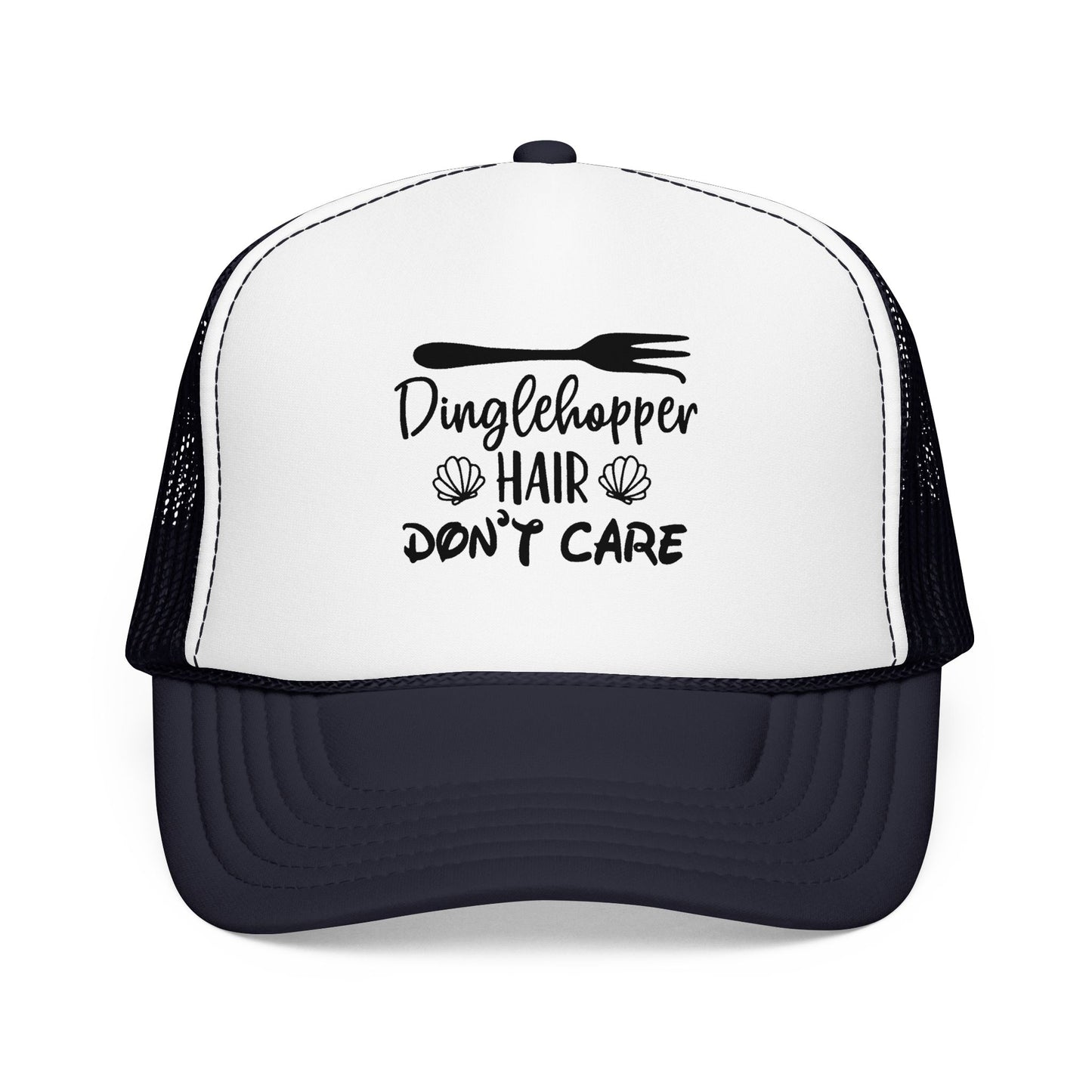 Dinglehopper Hair Don't Care; Trucker style hat