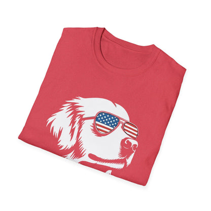Patriotic Dog Tee — ‘Merica Sunglasses American Flag T-Shirt
