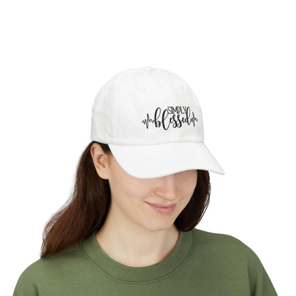 Simply Blessed Dad Baseball Cap: Soft Cotton, Unstructured - Vintage Buckle